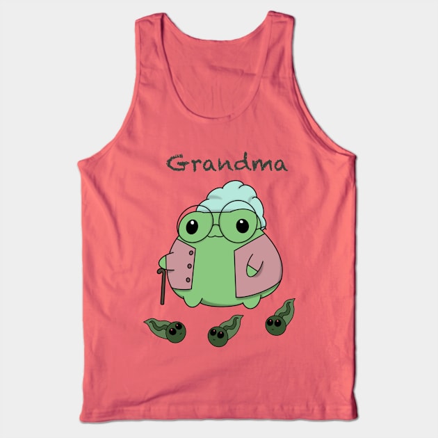 Granny Froggy with Tadpoles Tank Top by PrincessFroggy Designs